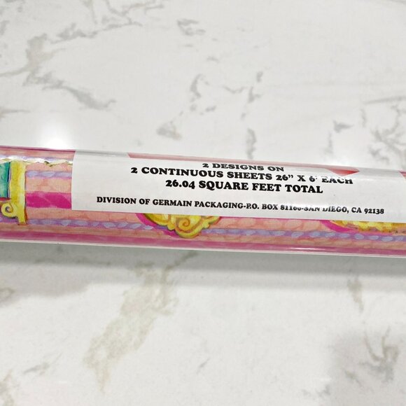 Robinwrap Victorian Fancy Duo Gift Wrapping Paper High Button Shoe 2 Sheets Roll - Picture 7 of 8